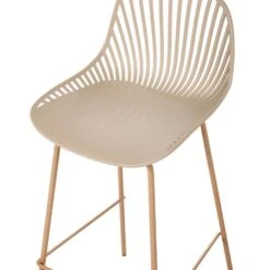 KLEVE - Set Van 4 Barstoelen - Beige - Synthetisch Materiaal -Leen Bakker Winkel 8c0d769ab5c6473fbc90328b3c76baaf