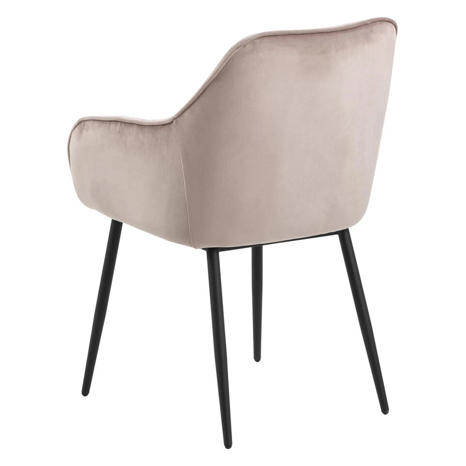 Sohome Eetkamerstoel - Set Van 2 - Otto - Velvet - Dusty Rose 6 Sohome Eetkamerstoel - Set Van 2 - Otto - Velvet - Dusty Rose - Afbeelding 4