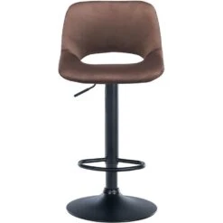 CLP Barkruk Camden Fluweel - Bruin -Leen Bakker Winkel 8e3332040d8a46ebbcdfc3370e77b3a1