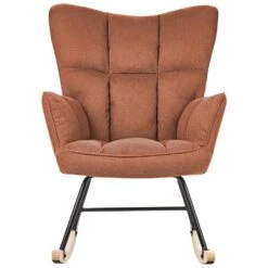 OULU - Schommelstoel - Bruin - Polyester -Leen Bakker Winkel 8eaf534cd6a2402ab798d45ebfe5535a