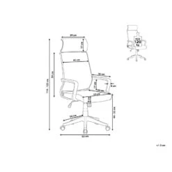 Beliani Bureaustoel LEADER - Zwart Polyester -Leen Bakker Winkel 8f69c468683240e89b001b64398bfbf4 1
