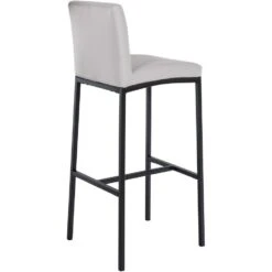 CLP Barkruk Freeport Zwart Frame - Kunstleer - Wit -Leen Bakker Winkel 9136a12f59e24f30bb1dba4b67983462