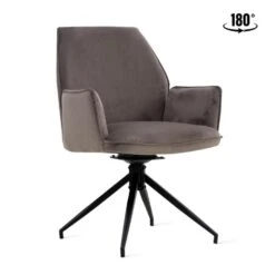 2x Collectables Jill Eetkamerstoel - Velvet Antraciet (Set Van 2) -Leen Bakker Winkel 91ce644ef99a415b80e74f6649ca151f