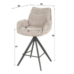 Fraaai - Zac Barstoel Lounge - Rich Zand -Leen Bakker Winkel 91d0ab53e18b402d923df7b97b91d33e