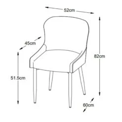 Nordic Home - Safa Eetkamerstoel Bouclé - Grijs -Leen Bakker Winkel 920cbf0e77314b00b9ead415eab14d48