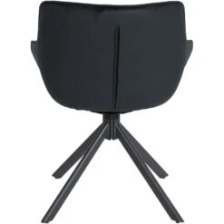 CLP Eetkamerstoel Westport Zwart Frame - Fluweel - Zwart -Leen Bakker Winkel 9295530790ee4f5b85a1d1e013badf4c