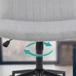 CLP Bureaustoel Kingman Zwart Frame - Fluweel - Licht Grijs 13 CLP Bureaustoel Kingman Zwart Frame - Fluweel - Licht Grijs -Leen Bakker Winkel 92979f66700340de9765341c4b9ffa0e