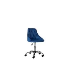 Beliani Bureaustoel PARRISH - Blauw Fluweel -Leen Bakker Winkel 938d61f6035d466fafb9b740f41f3533