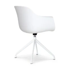 Nolon Nola-Puk Eetkamerstoel Wit - Draaibaar - Armleuning - Wit -Leen Bakker Winkel 93e6aac7c8a74b60b639c9d5ed962515