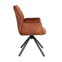 Puur - Carmen Eetkamerstoel - Roestbruin -Leen Bakker Winkel 94841956493e4a63bf1ae7ebfda9c3b7