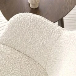 Nolon Noa-Mare Eetkamerstoel Bouclé Beige - Armleuning - Zwarte Poten -Leen Bakker Winkel 95abc90c8cf0493ebf6c998a1a373e70