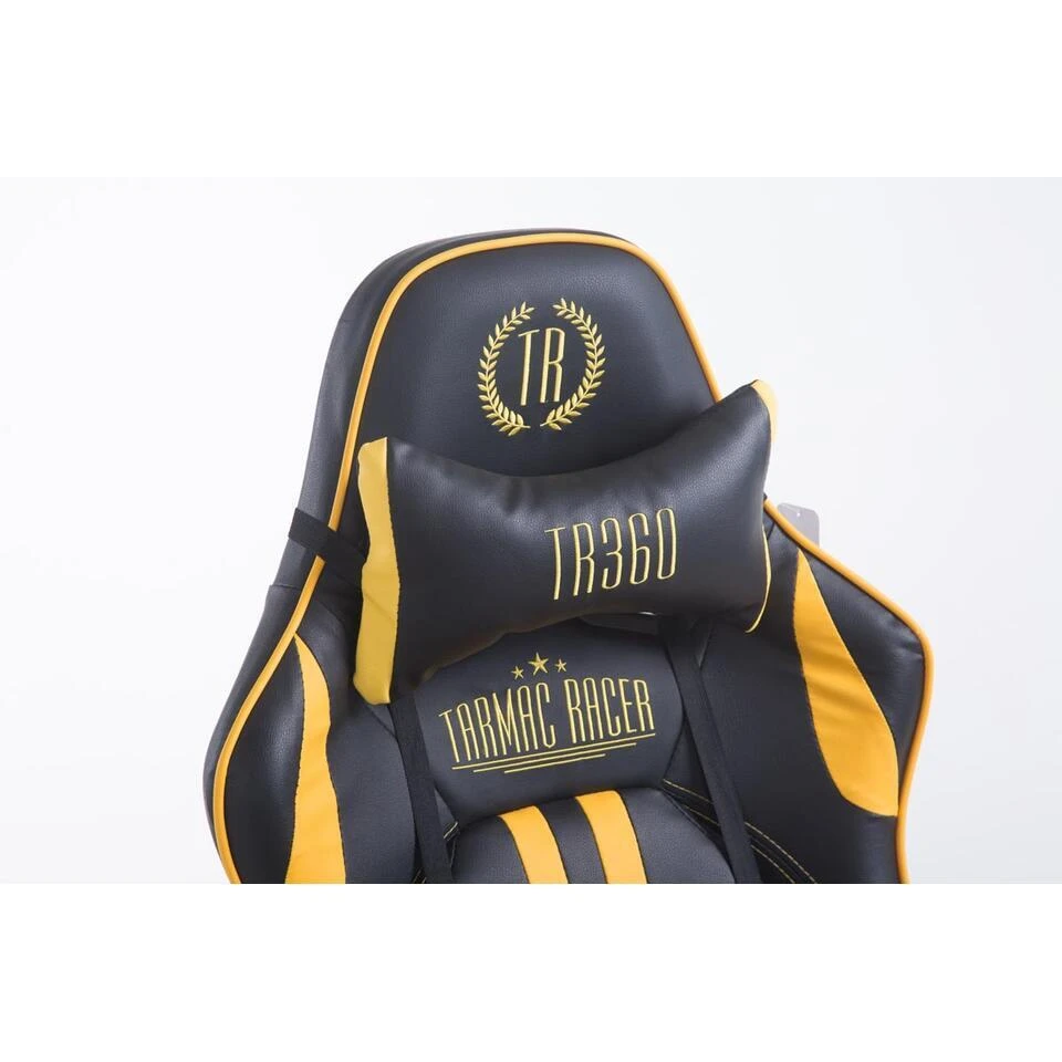 CLP Bureaustoel Limit Zwart Frame - Kunstleer - Zwart/geel 9 CLP Bureaustoel Limit Zwart Frame - Kunstleer - Zwart/geel - Afbeelding 7