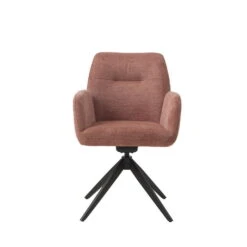 Eetkamerstoel Roze Metaal - 57,5x62x88cm - Roxana -Leen Bakker Winkel 998716d228084b7a8b08cb3f27606f2d