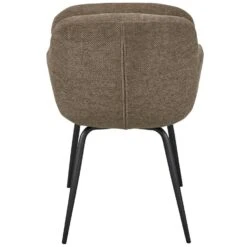 WOOOD Runa Eetkamerstoelen - Polyester - Donker Zand - Set Van 2 -Leen Bakker Winkel 9a711cb8b64b4f9ea6e90410b9b179a3