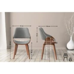 CLP Eetkamerstoel Vangale Walnoot Frame - Stof - Walnoot/donkergrijs 10 CLP Eetkamerstoel Vangale Walnoot Frame - Stof - Walnoot/donkergrijs -Leen Bakker Winkel 9aeb1d1ffdfc42f1853ea386a3fb2b6a