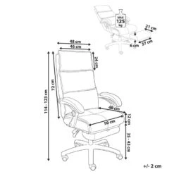 EATON - Directiestoel - Grijs - Chenille -Leen Bakker Winkel 9bcc32ae6e754fa0bf1ee1c455266613
