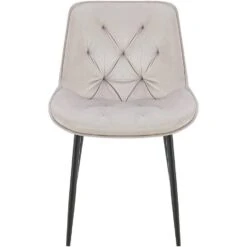 CLP Set Van 2 Eetkamerstoel Wallace Zwart Frame - Fluweel - Grijs -Leen Bakker Winkel 9e7e561c225849c7b43294efc532f338