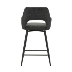 Barkruk Skye Draaibaar Met Armleuning Zwart - Zithoogte 66,50 Cm - Stof - Zwart 16 Barkruk Skye Draaibaar Met Armleuning Zwart - Zithoogte 66,50 Cm - Stof - Zwart -Leen Bakker Winkel 9e889e20c3cf476c9d9bd54cb3b91c6d