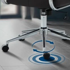 CLP Bureaustoel Oakland Chroom Frame - Echt Leer - Bruin -Leen Bakker Winkel 9f6d0a9db3184861854057eec779b68e