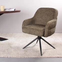 DS4U - Loisa Armstoel Terugdraai - Groen -Leen Bakker Winkel a044395740e24c1b9811b53c82310638