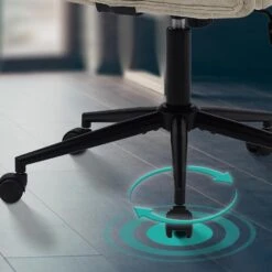 CLP Bureaustoel Kingman Zwart Frame - Stof - Creme -Leen Bakker Winkel a05658f64aee46adb526066db6780bd3