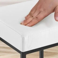 CLP Set Van 2 Barkruk Montreal 85 Zwart Frame - Kunstleer - Wit -Leen Bakker Winkel a1331be19aaf4ebcb74e2d2555e3bde3