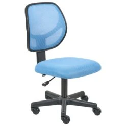 JOYFUL - Bureaustoel - Blauw - Mesh -Leen Bakker Winkel a1d8aa925f1e439e96666bcf6a6f3e77