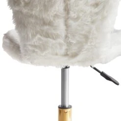 MARGATE - Bureaustoel - Wit - Kunstbont -Leen Bakker Winkel a1f9345055f1424a8fcf704ccd4d33ad