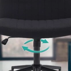 CLP Bureaustoel Kingman Zwart Frame - Stof - Zwart -Leen Bakker Winkel a345932167e146679e67c482ae894d2c