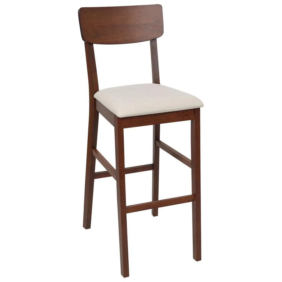 AMBLER - Barkruk Set Van 2 - Lichtbeige - Hout 8 AMBLER - Barkruk Set Van 2 - Lichtbeige - Hout - Afbeelding 6