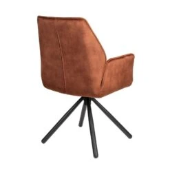 Puur - Carmen Eetkamerstoel - Roestbruin -Leen Bakker Winkel a48229ae29df4d358260d3a560e182b3