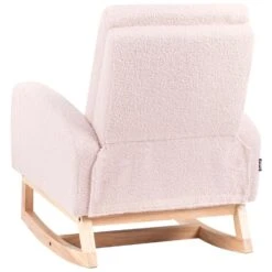NORBY - Schommelstoel Voor Kinderen - Pastelroze - Bouclé -Leen Bakker Winkel a536c4f86d374c14a4ba4b9e846f882b