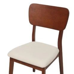 MINIER - Eetkamerstoel Set Van 2 - Lichtbeige - Hout -Leen Bakker Winkel a5cb5c18119043678fb892b5f03e6797