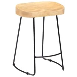 VidaXL - Barstoel - Bruin - Hout - 46 X 38 X 52 Cm - 2 Stuks -Leen Bakker Winkel a637e0ba110f4a2b865541cfbc46eda5