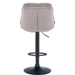 CLP Barkruk Laurel Zwart Frame - Fluweel - Grijs -Leen Bakker Winkel a8308f725b574caca6c5daf26c331b66