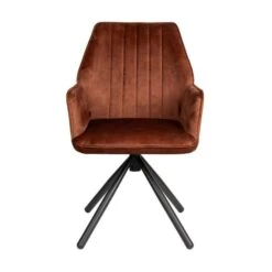 Puur - Carmen Eetkamerstoel - Roestbruin -Leen Bakker Winkel a83cd6ac7d0c4d52933b800723e1683a