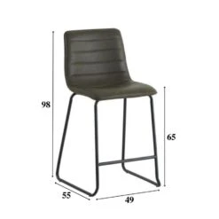 Industriële Barkruk Mark Zwart - Zithoogte 65 Cm - Kunstleder - Zwart -Leen Bakker Winkel a9aa130f28bc4b07a9794c0ad0e70f0b