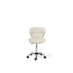 Beliani Bureaustoel VALETTA - Beige Kunstleer -Leen Bakker Winkel ab0f1e492be64e46bf4c02d6108cbc9c