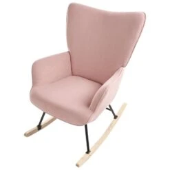 ARSET - Schommelstoel - Roze - Bouclé 17 ARSET - Schommelstoel - Roze - Bouclé -Leen Bakker Winkel ab5a2b07bda54419a2890de2e14595e0