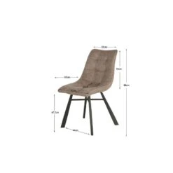 Furnihaus Eetkamerstoel Dexx - Taupe - Set Van 2 -Leen Bakker Winkel ae334eed2ac24fa5908930b178864449