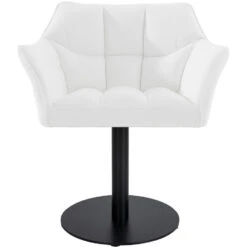 CLP Lounger Damaso Zwart Frame - Kunstleer - Wit -Leen Bakker Winkel b02ca0c196d34f3893650f41f8b23e94