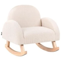 HUG - Schommelstoel Voor Kinderen - Lichtbeige - Bouclé 16 HUG - Schommelstoel Voor Kinderen - Lichtbeige - Bouclé -Leen Bakker Winkel b06c9bcb9edb45b8854dc90e9019d3e8