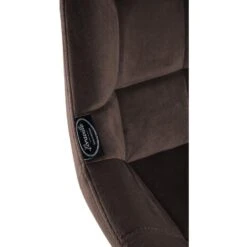 CLP Barkruk Weston Zwart Frame - Fluweel - Bruin -Leen Bakker Winkel b18eb800570b4c0f850daf720001ca84