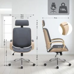 CLP Bureaustoel Dayton Chroom Frame - Kunstleer - Natura/grijs -Leen Bakker Winkel b27ffb74543645e58475123388e7bede