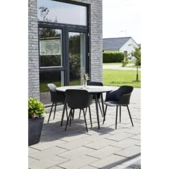 Lisomme Dian Kunststof Tuinstoel Zwart -Leen Bakker Winkel b324df810bcc4d76bd0c589b2fce6206