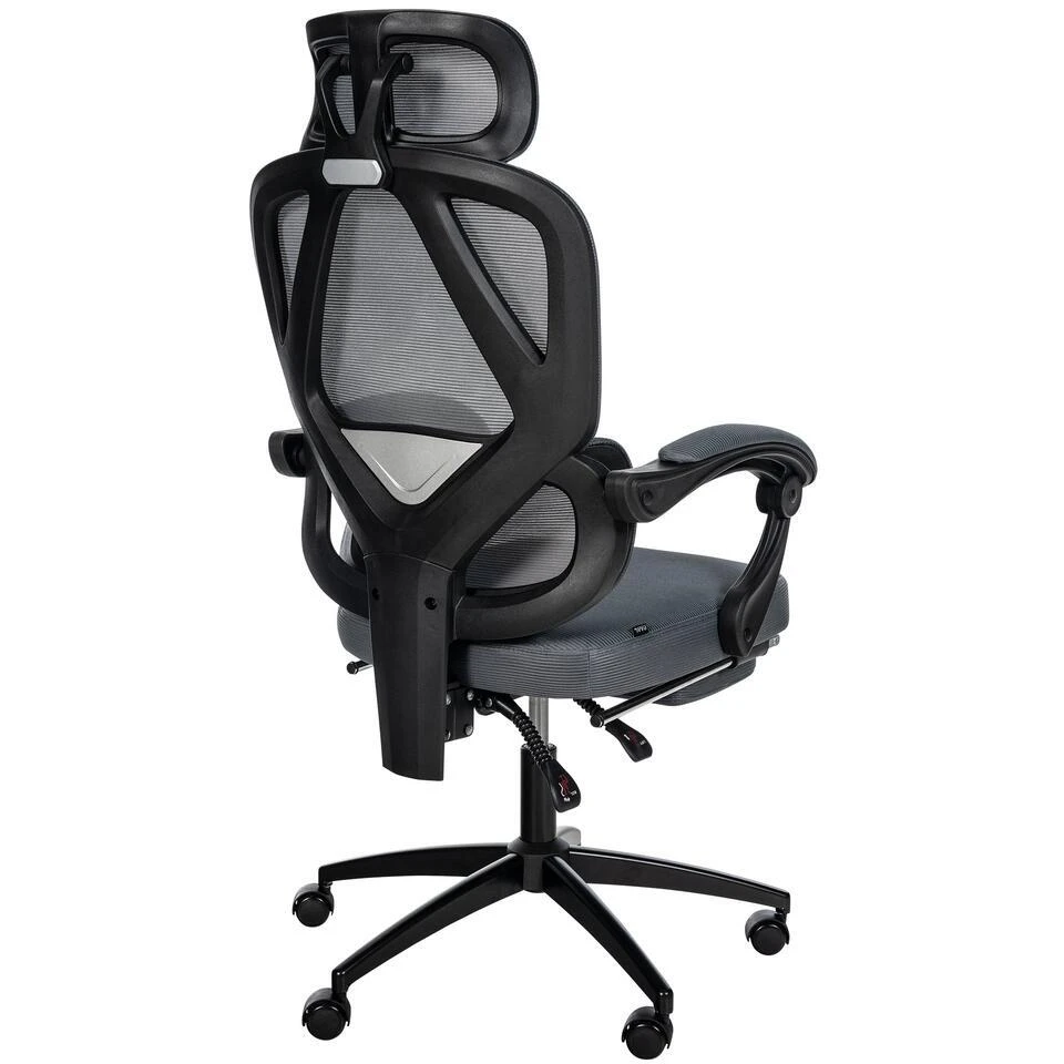 CLP Bureaustoel Gander Zwart Frame - Stof - Donkergrijs 10 CLP Bureaustoel Gander Zwart Frame - Stof - Donkergrijs - Afbeelding 8