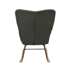 Elza - Schommelstoel Antraciet -Leen Bakker Winkel b32e6a21d0544967a89954f226aec0dc