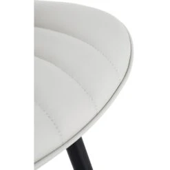 CLP Set Van 2 Eetkamerstoel Brady Zwart Frame - Kunstleer - Wit -Leen Bakker Winkel b4007d71490143fca601e90015760d1a