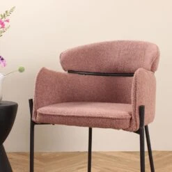 DS4U - Mira Eetkamerstoel Boucle - Roestbruin -Leen Bakker Winkel b80d14176ab04feb906f10e476c62aef