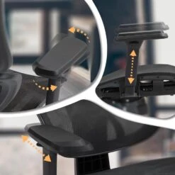 CLP Bureaustoel Deshler Chroom Frame - Netweefsel - Zwart -Leen Bakker Winkel b9a36a8c8e9d4dfdb0816ec68950c1e8